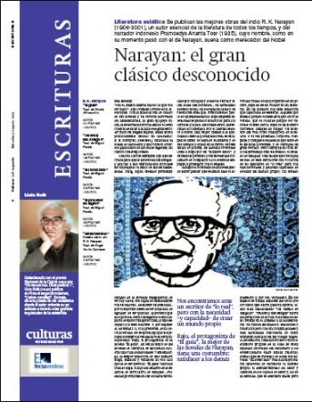 Eva Muñoz La Vanguardia Culturas Narayan Artículo