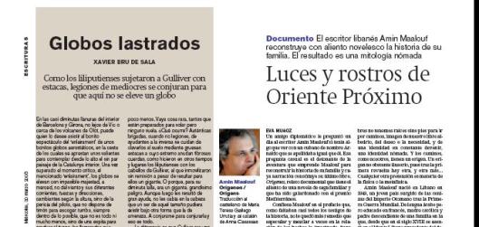 Eva Muñoz La Vanguardia Culturas Libro Amin Maalouf Artículo