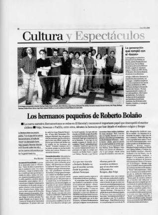 Eva Muñoz La Razón Cultura Bolaño Crónica