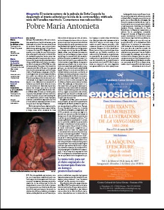 Eva Muñoz La Vanguardia Culturas María Antonieta Reportaje