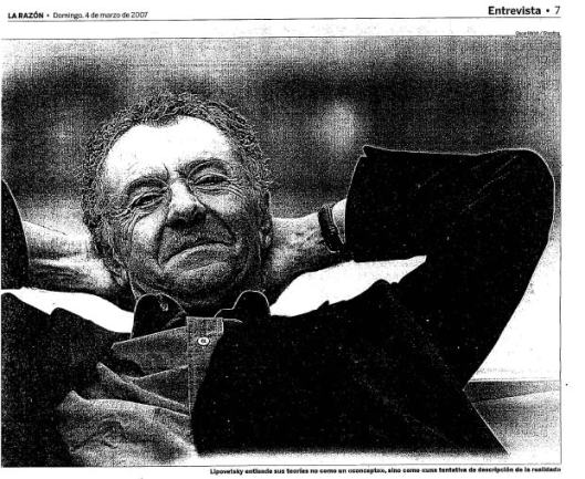 Eva Muñoz La Razón Entrevista Lipovetsky