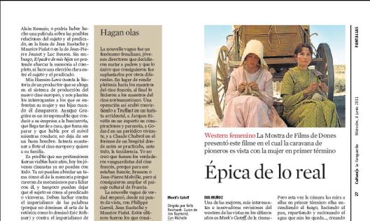Eva Muñoz La Vanguardia Culturas Kelly Reichardt Meek's Cutoff Película Reseña