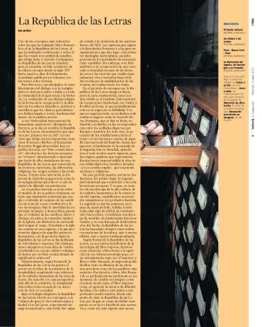 Eva Muñoz La Vanguardia Cultura/s La República de las Letras Fumaroli Reportaje