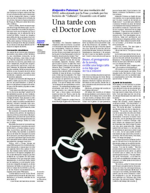 Alejandro Palomas_El tiempo del corazón_en blog Eva Muñoz