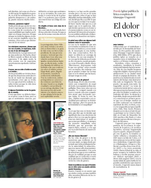 Lena Andersson en blog Eva Muñoz