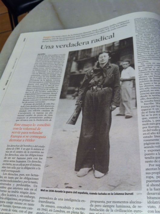 Simone Weil en blog Eva Muñoz