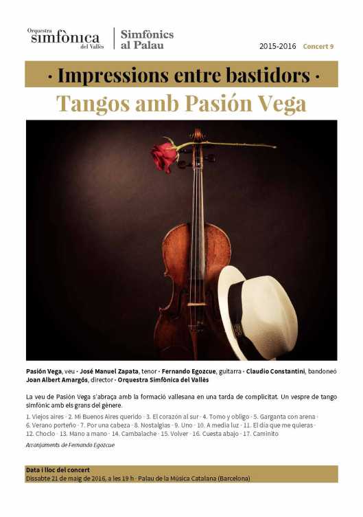 Tangos amb Pasión Vega en blog Eva Muñoz